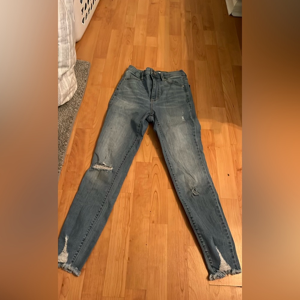 Garage Distressed Skinny Jeans